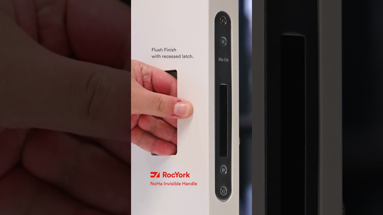 Complete the ultimate minimalist door opening with RocYork NoHa invisible handles.