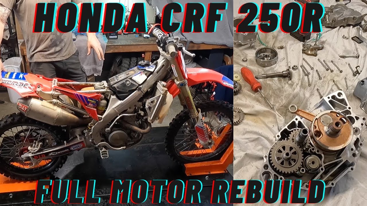Полная переборка двигателя Honda CRF250R