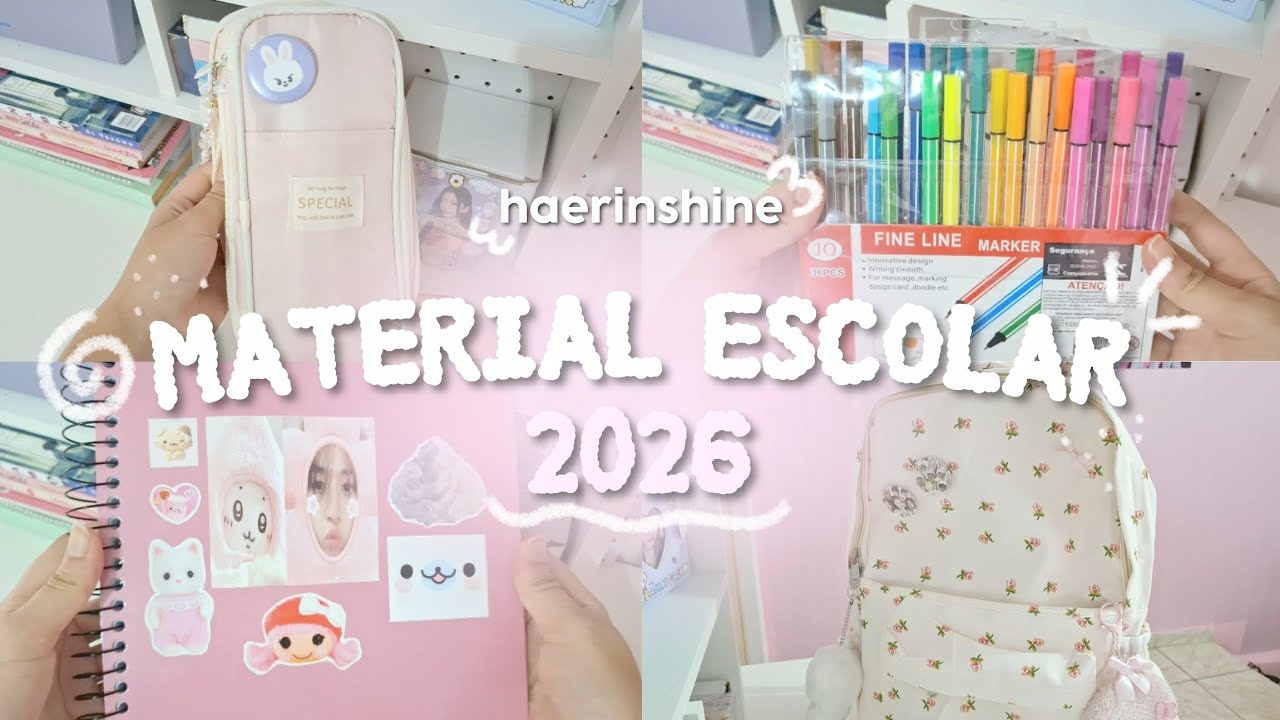 Мои школьные принадлежности 2026 ୨ৎ | @Haerinshine ⭐️🍥