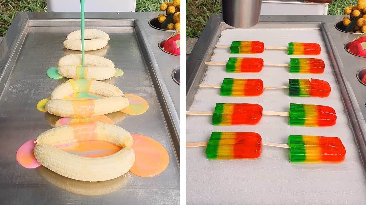 Awesome Rainbow IceCream Decorating Tutorials  Easy Colorful Street IceCream Hacks Compilation