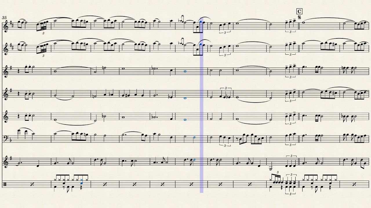 My Way - Frank Sinatra (Brass Ensemble Sheet Music)