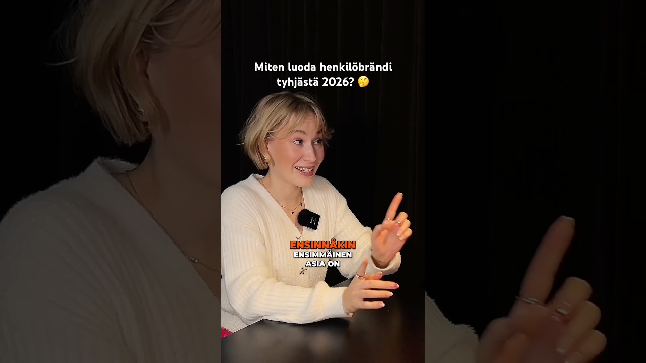 N&auml;in aloitat henkil&ouml;br&auml;nd&auml;yksen tyhj&auml;st&auml; 2026 🤫 #digimarkkinointi #yritt&auml;jyys #markkinointi