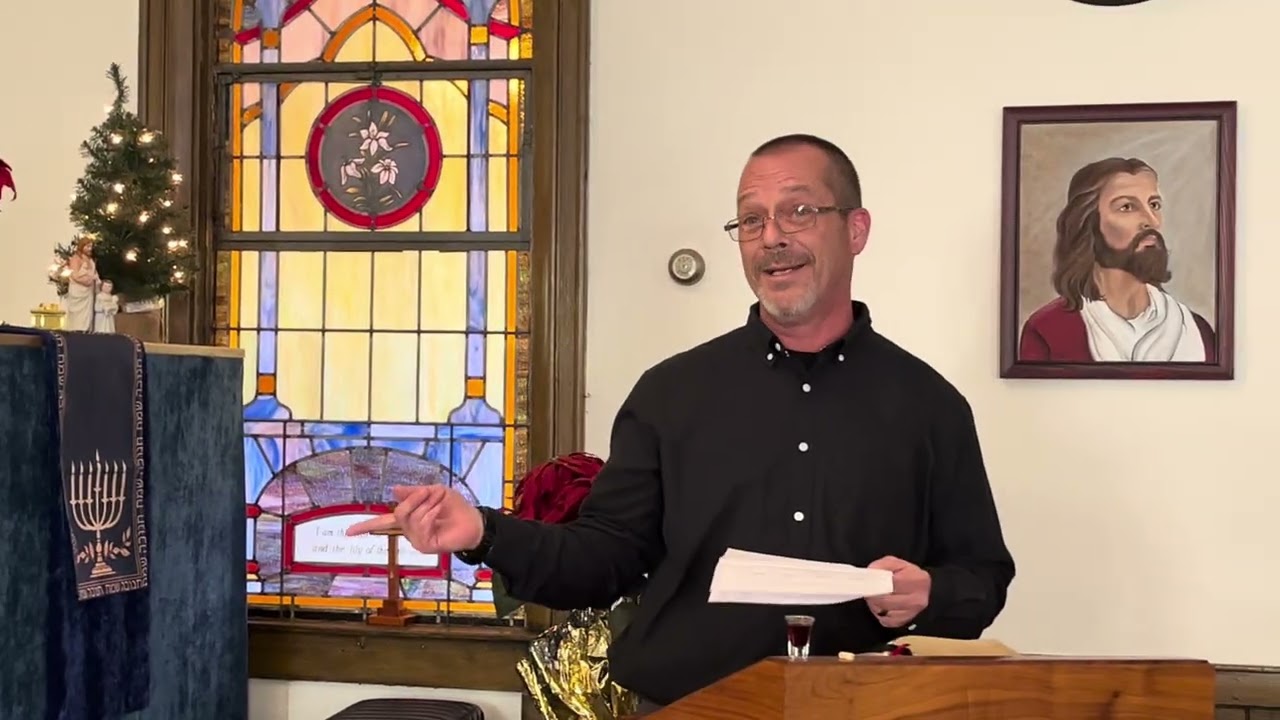 Pastor Erics presenting the Lords Supper 12 7 25