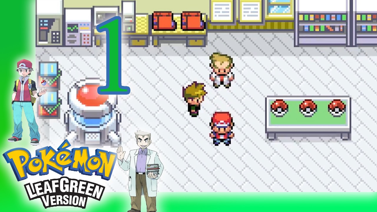 FIRST TIME PLAYING / WELCOME TO KANTO  - Pokemon Leaf Green - part 1