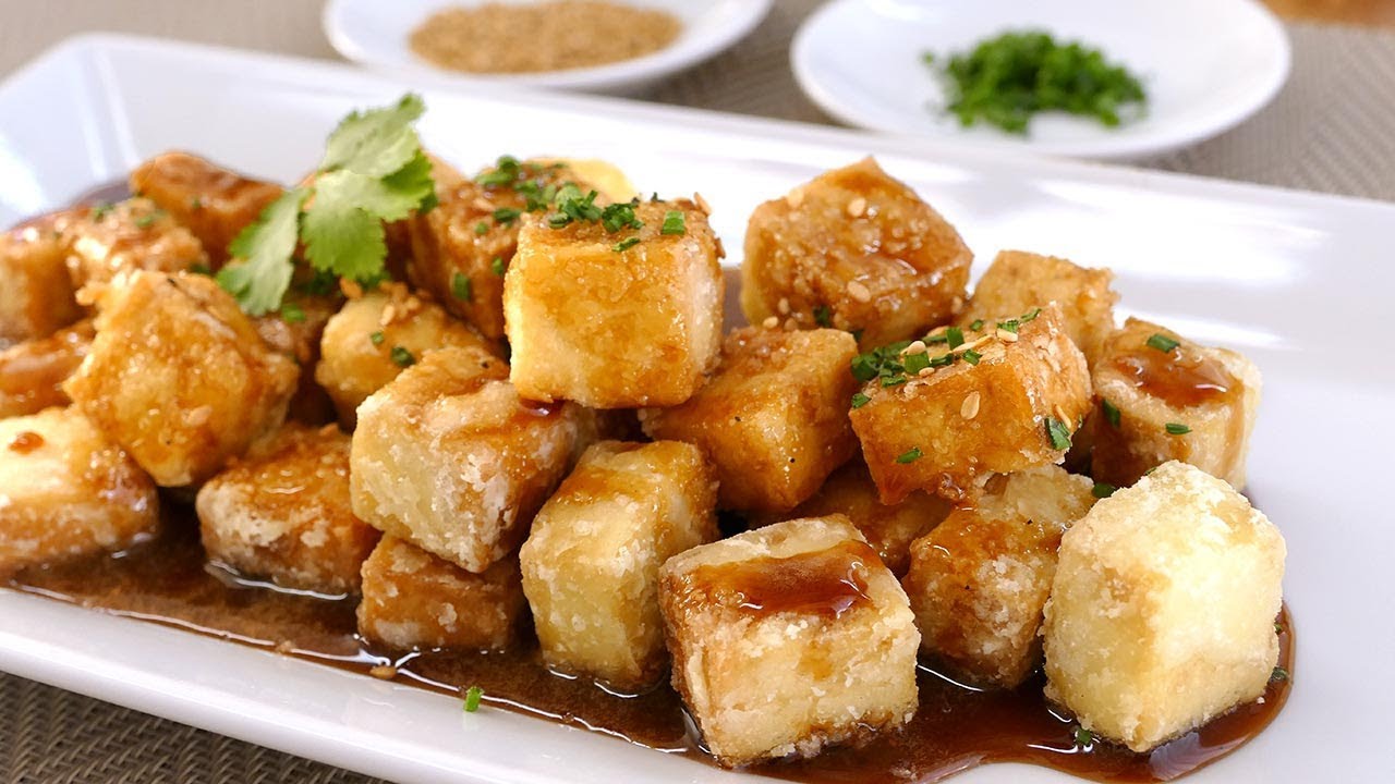 Tofu frito con una irresistible salsa de soja y miel ¡Listo en 15 minutos! - Cocinatis