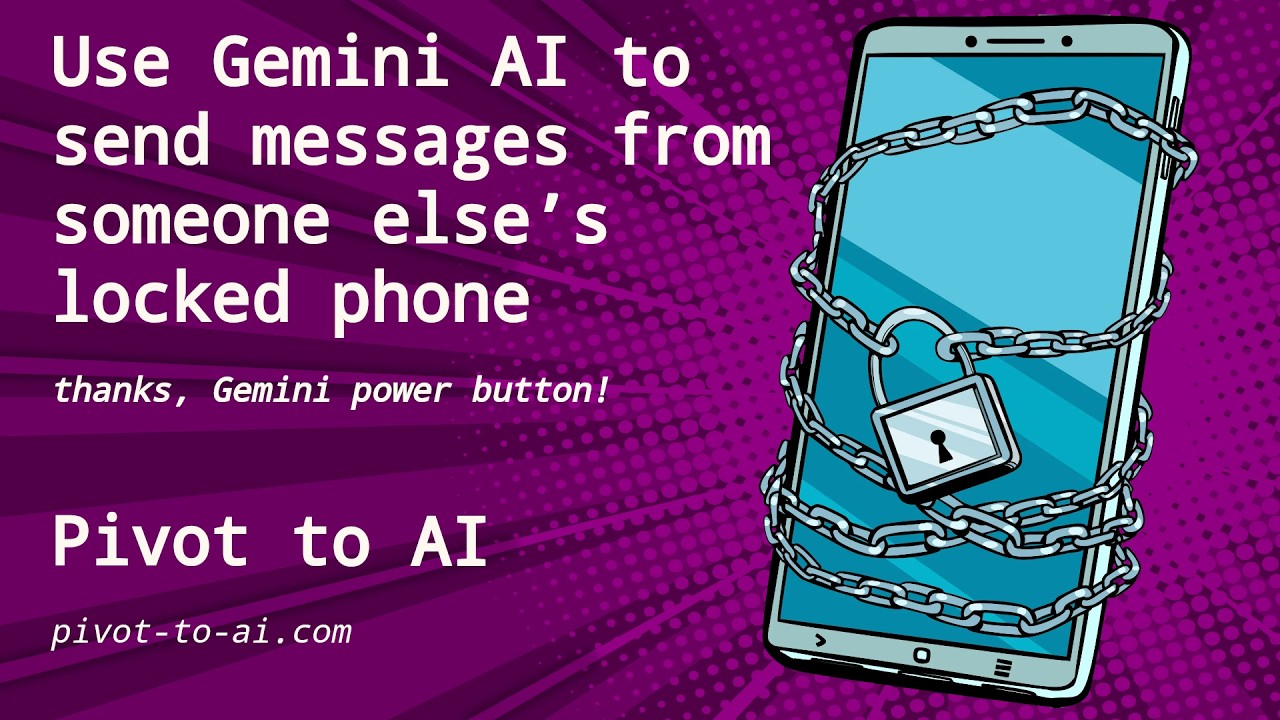 Use Gemini AI to send messages from any locked phone