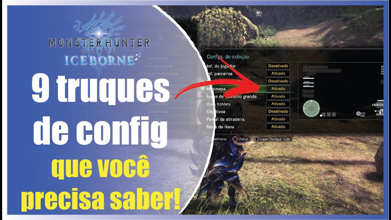 9 truques de config que voc&ecirc; precisa saber em Monster Hunter World