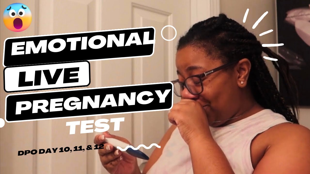 Emotional Live Pregnancy Test | 10-12 DPO | TTC With PCOS | Cycle #3