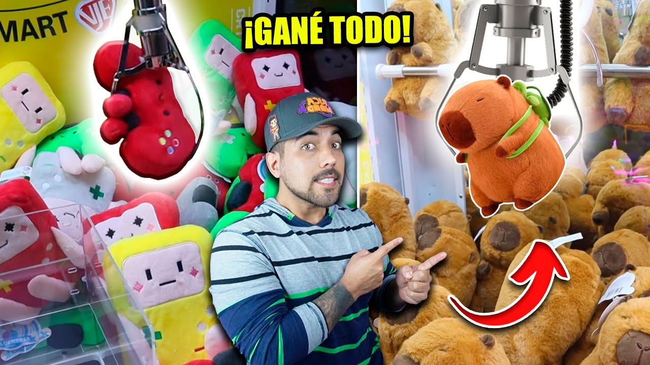 ¡GANÉ LAS MEJORES MÁQUINAS DE PELUCHES!
