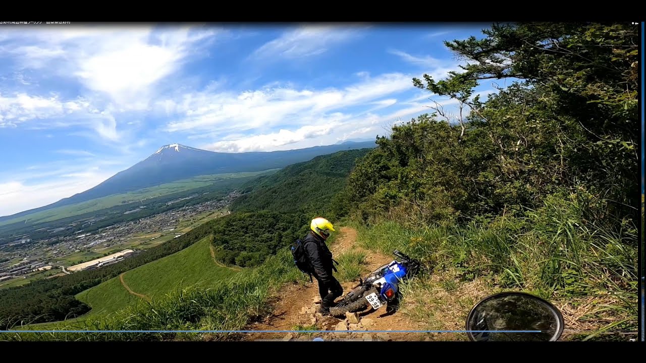 大平山林道、高座山林道、30年前のバイクでツーリングに行こうヤマハTT250R　忍野村周辺