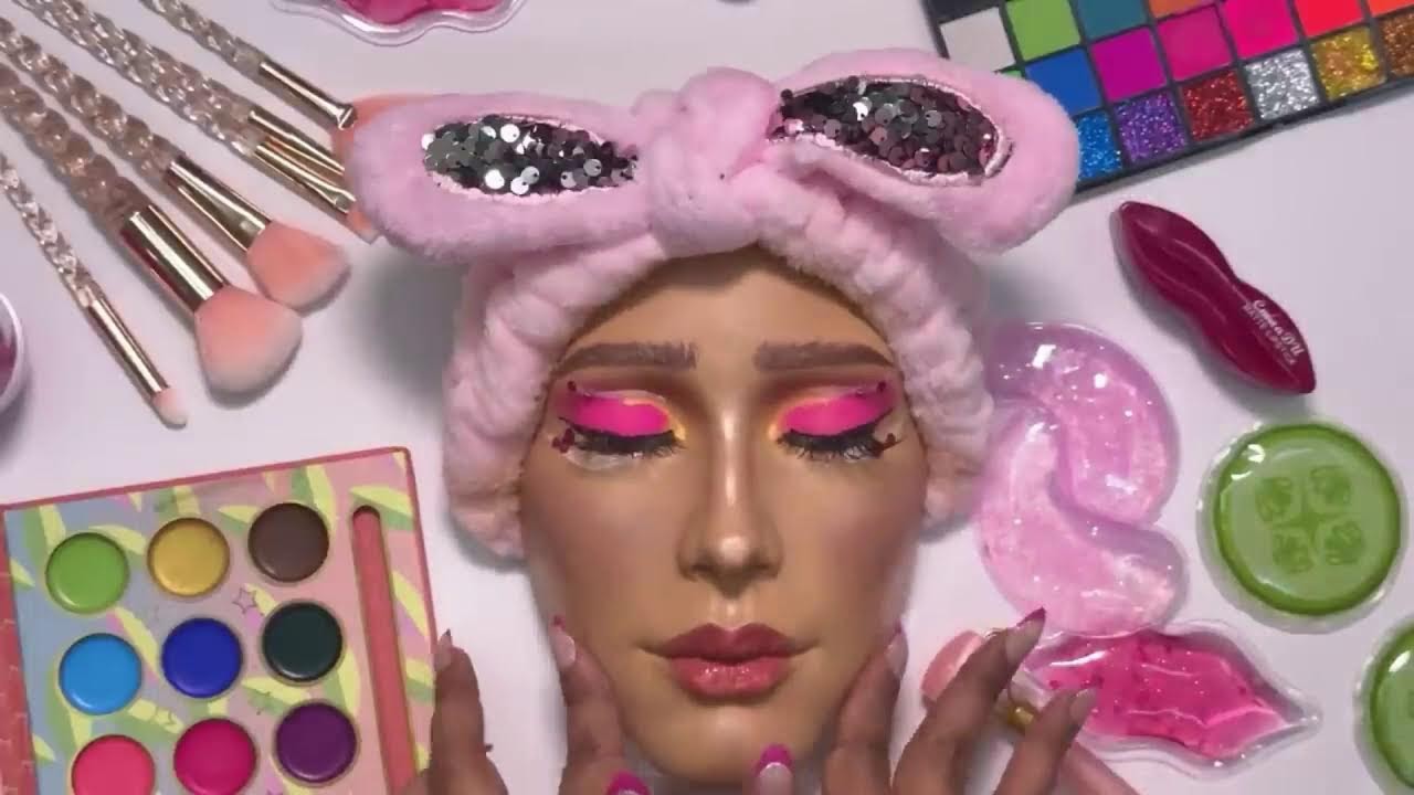 ASMR MAKEUP مكياج على منيكان بدون كلام