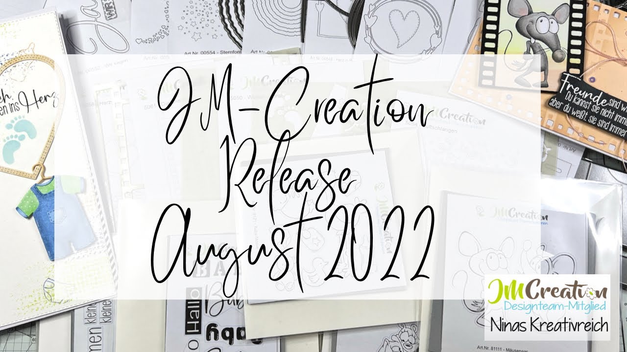 JM-Creation ❤️ August Release 2022 - Neue Stempel, Stanzen, Stencil… 🥰 Haul