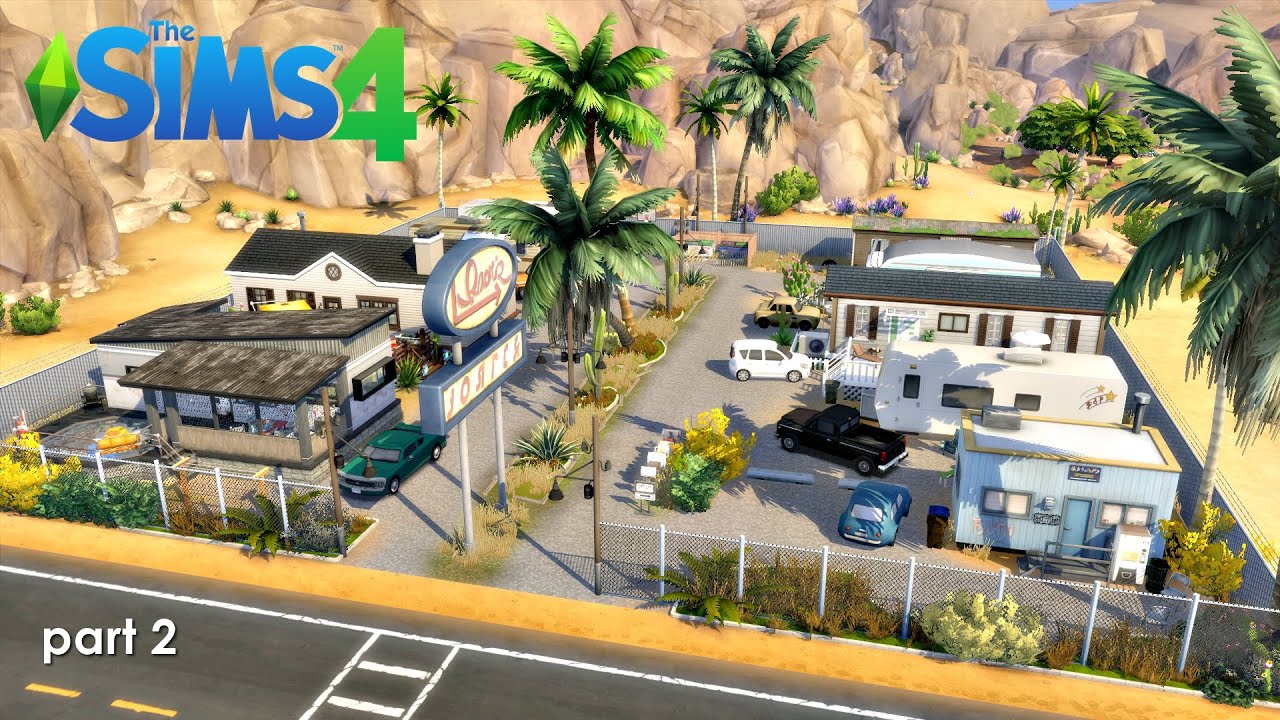 Trailer Park Series ep. 3 (part two) | The Sims 4 Stop Motion build + story | Oasis Trailer Park
