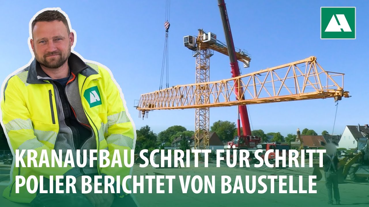 Zweiter Kranaufbau auf großem Baufeld