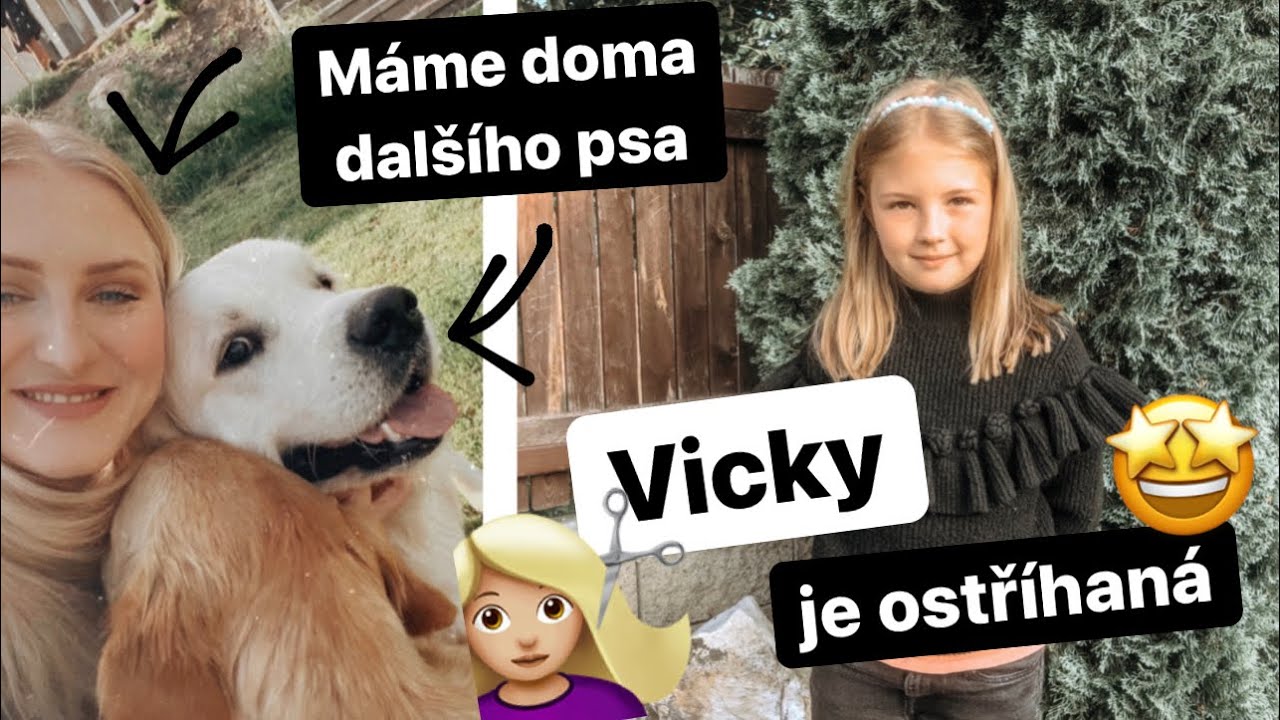 💇🏼‍♀️VICKY SE OSTŘÍHALA 😍| máme doma dalšího psa 😳🫣🐶