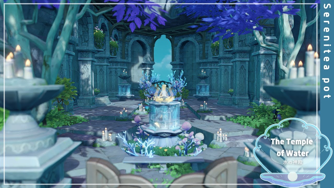 Serenitea pot - 塵歌壺 🐟The Temple of Water/水の神殿- Making video