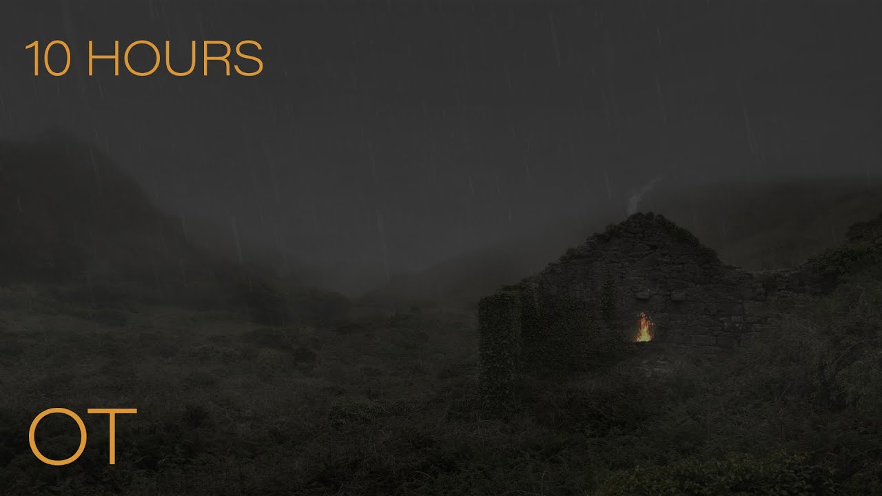 Foggy Stormy Night in the Scottish Highlands | Thunder & Rain Sounds Ambience | 8 HOURS | Snow Guru