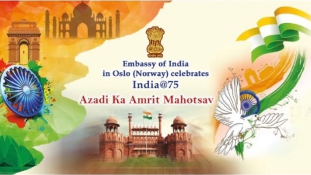 Embassy of India in Oslo (Norway) celebrates India @75