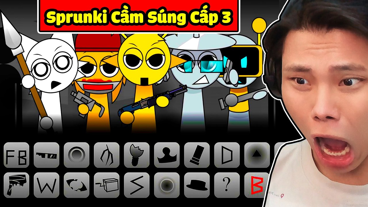 SPRUNKI CẦM SÚNG PHIÊN BẢN CẤP 3 SIÊU NGẦU🥩🔥JAYGRAY MỞ KHÓA INCREDIBOX SPRUNKI CORRUPTBOX PHASE 3