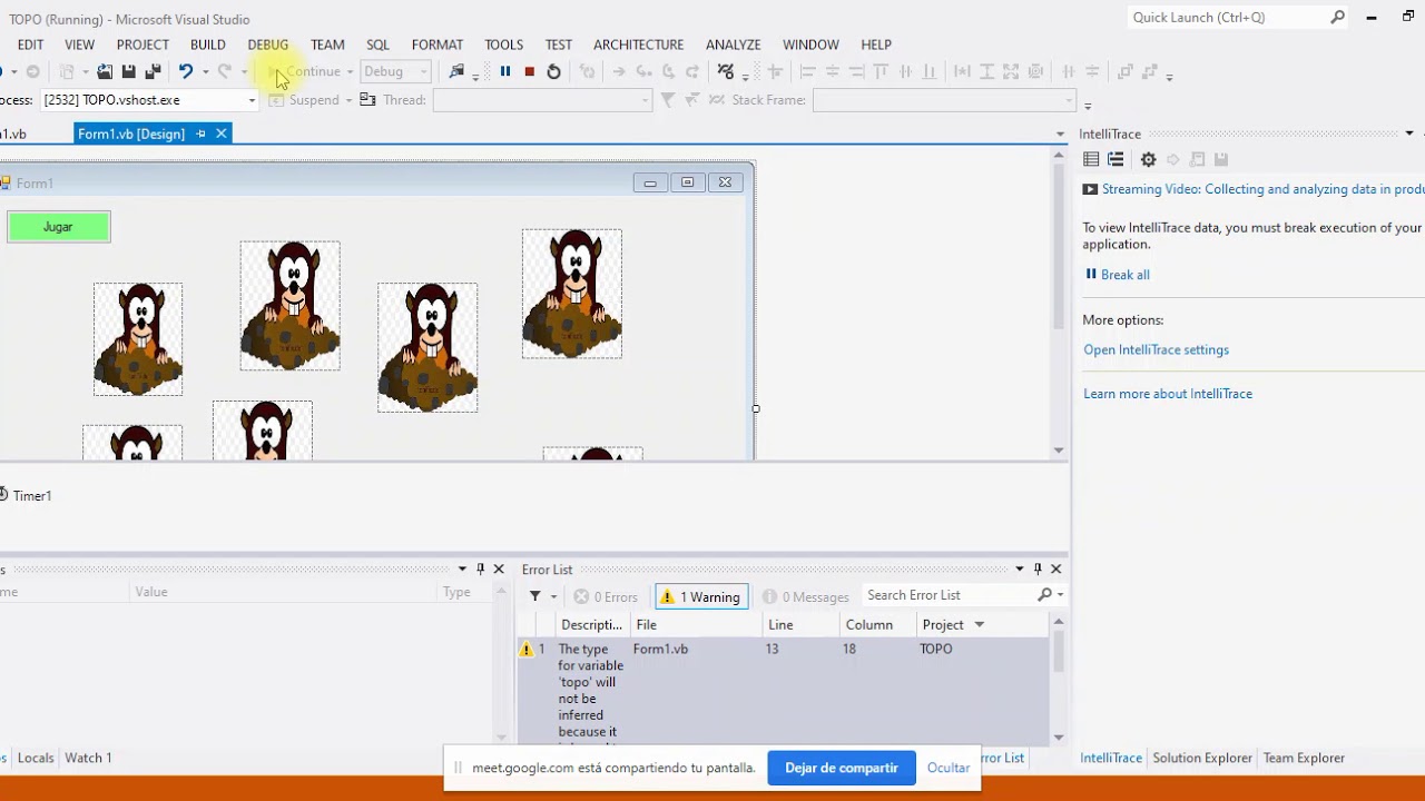 Juego Pegale al Topo Visual Basic