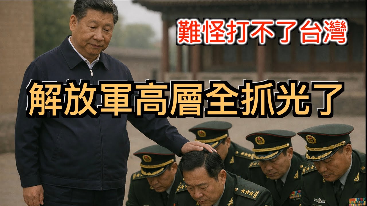 解放軍高層全抓光了！難怪打不了台灣！中共腐敗到什麼程度？習近平能把貪官抓完嗎？翻牆必看！
