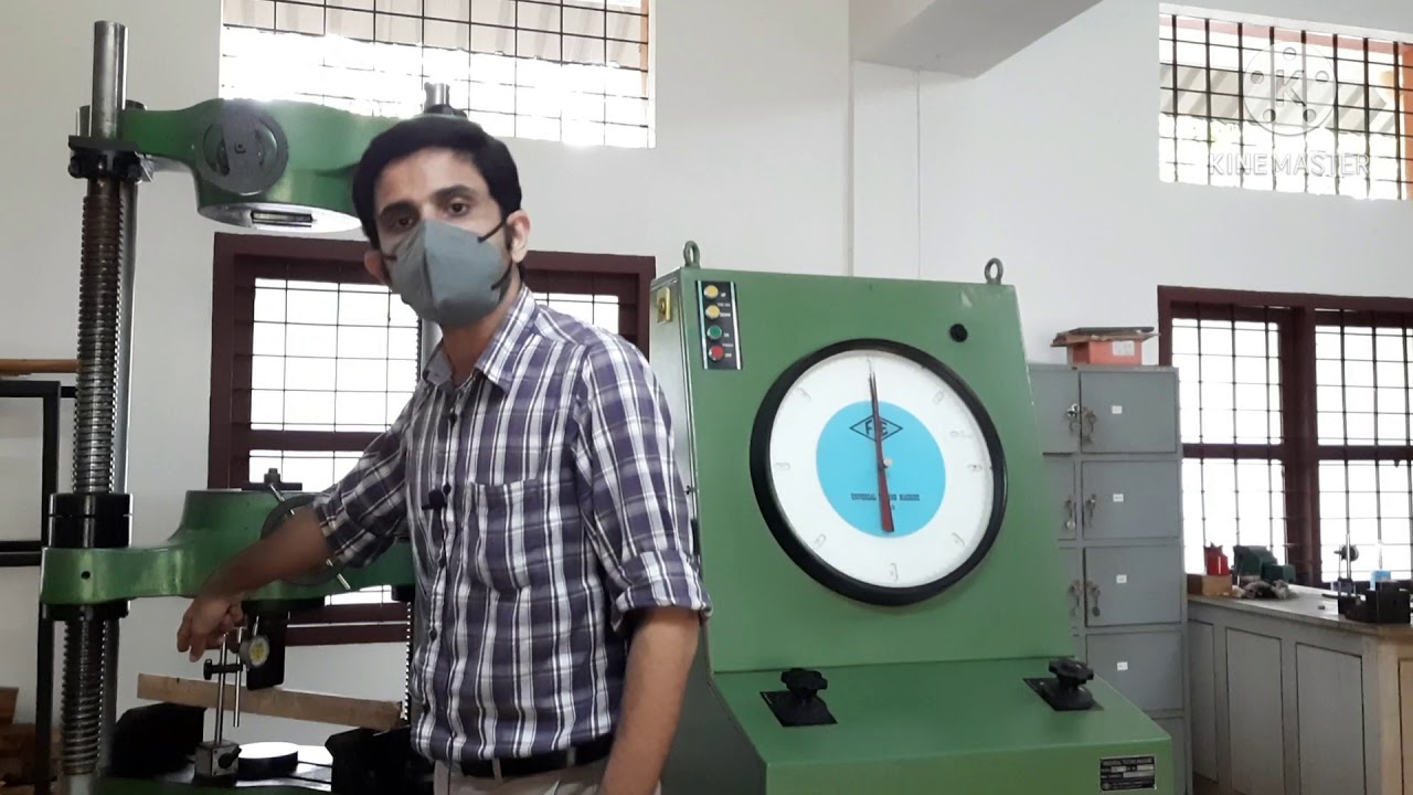 MATERIALS TESTING LAB(MEL203)/KTU(S3 ME) - Bending test on wooden beam