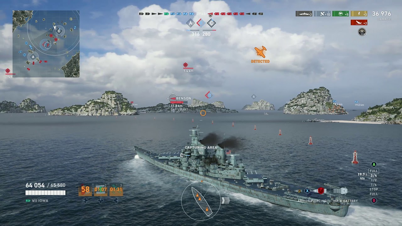 Meet The Iowa! Tier 7 American Battleship! World of Warships Legends Xbox One X