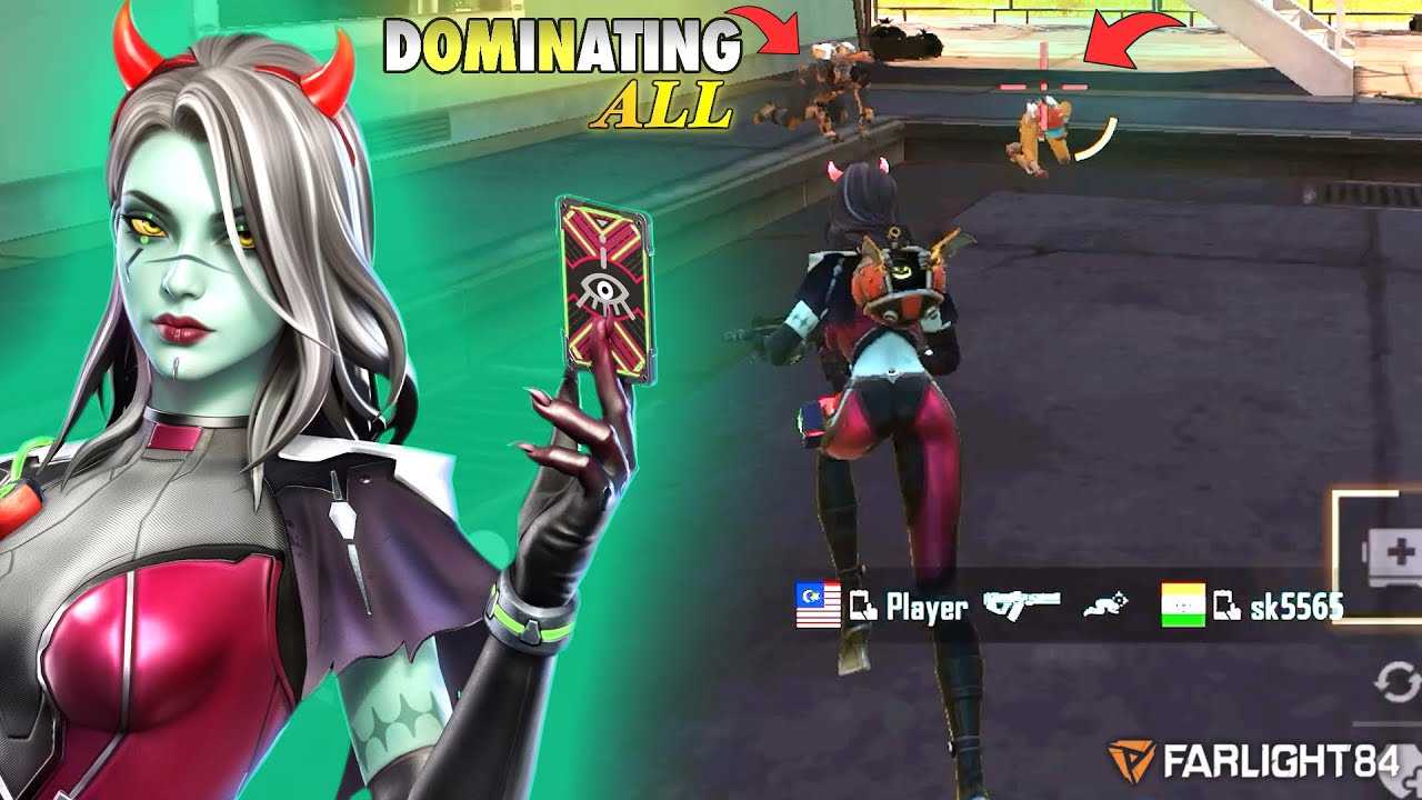 THIS LUCINDA SKINS DOMINATING ALL HEROS | SOLO VS SQUAD | FARLIGHT 84 (GAMEPLAY)