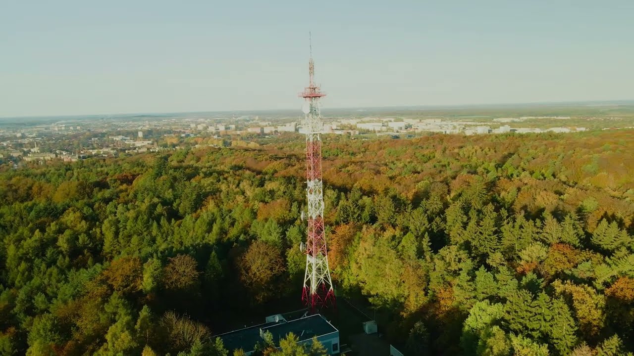Koszalin z drona - góra Chełmska i okolice