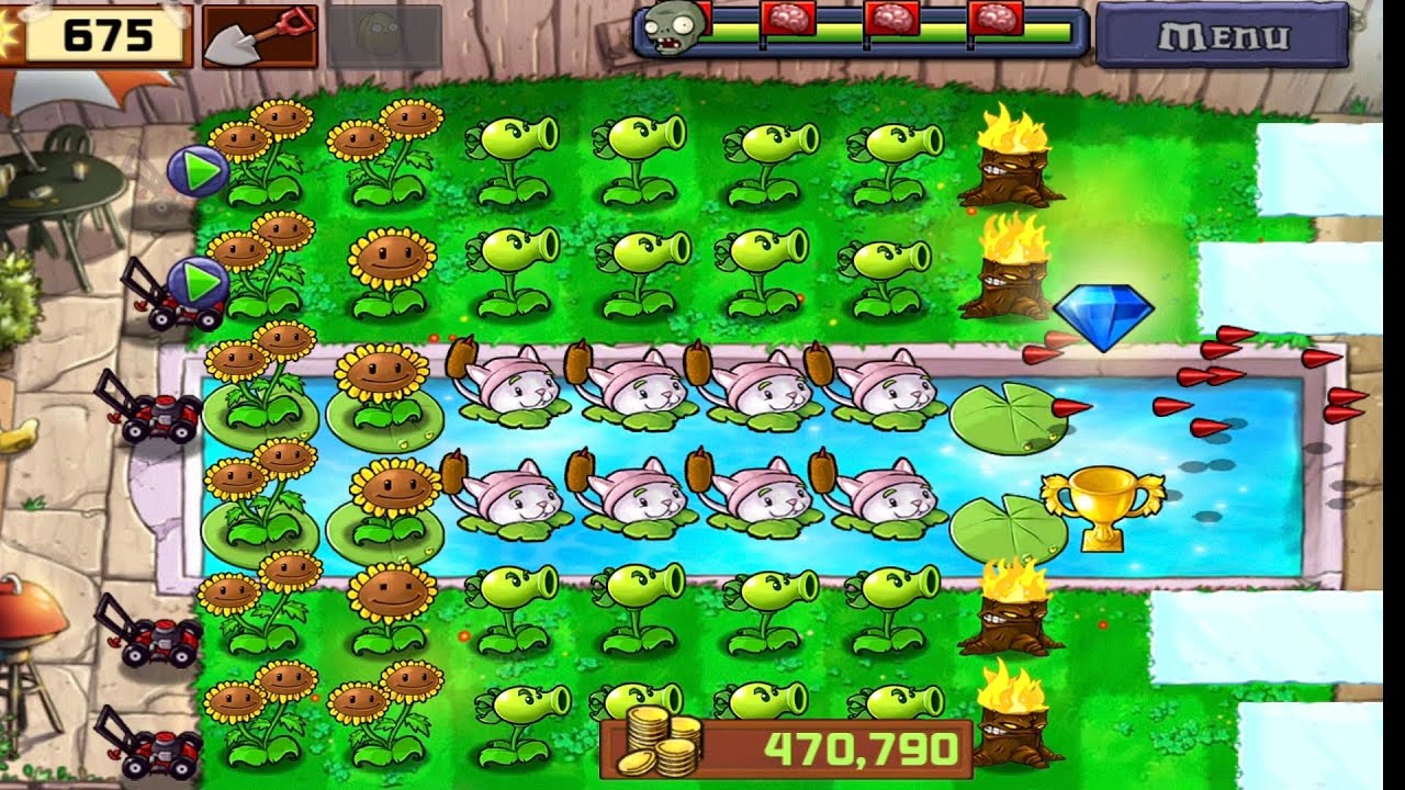Plants VS Zombies - Mini Games: Bobsled Bonanza (Complete Gameplay And Walkthrough)