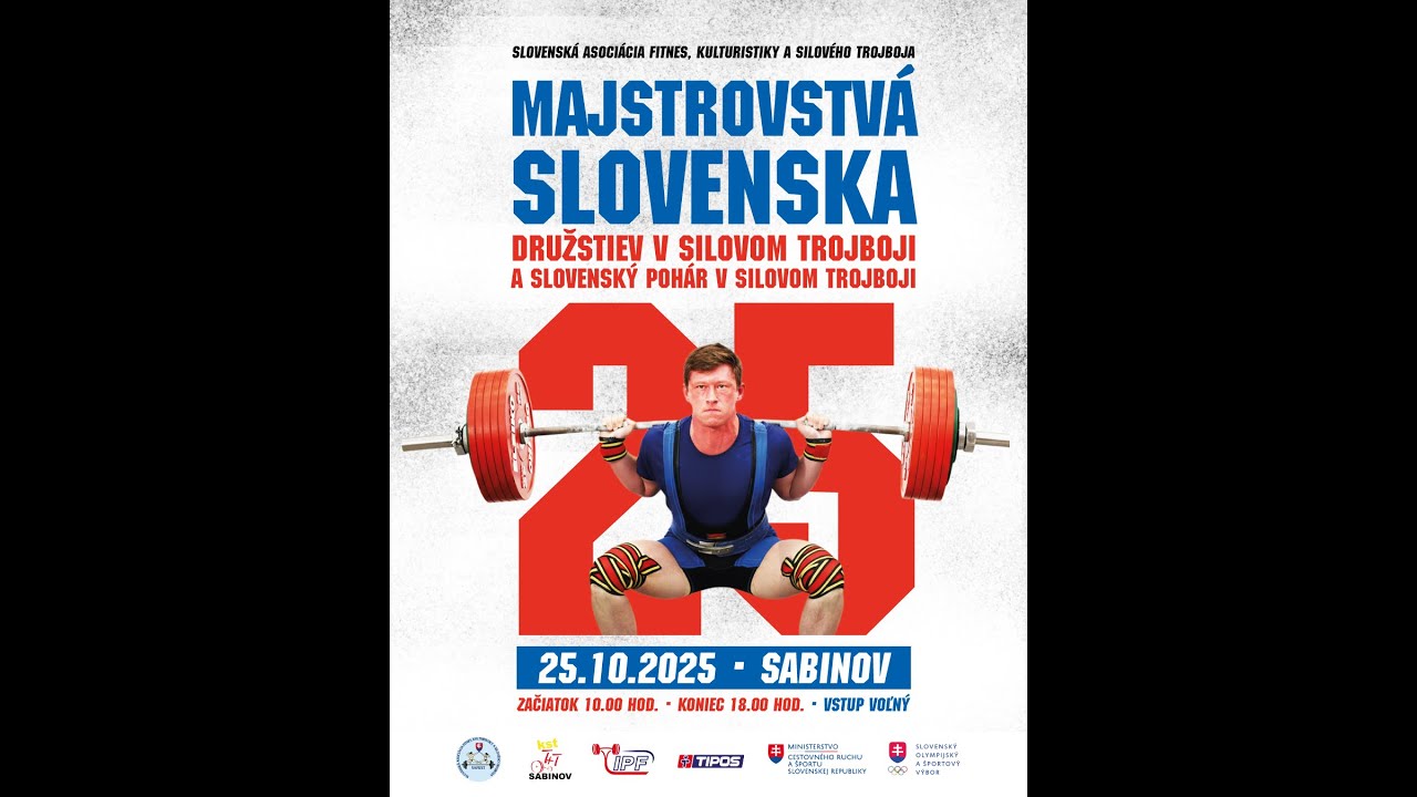 Majstrovstvá SR družstiev v silovom trojboji, Sabinov 25.10.2025