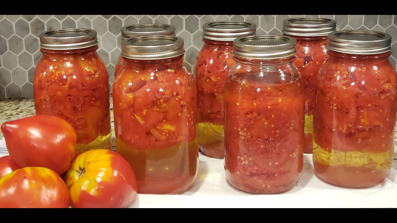CANNING TOMATOS ~ COLD PACK
