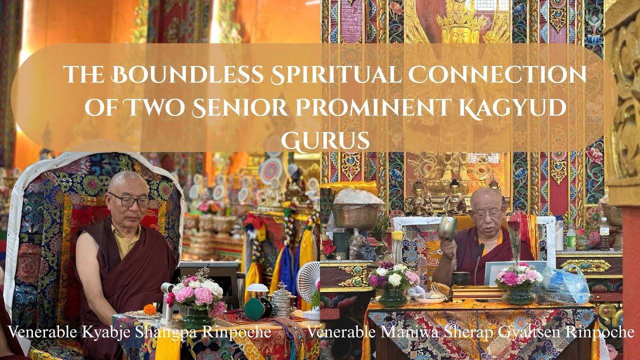 Kyabje Shangpa Rinpoche made Mandala Offering to Maniwa Sherap Gyaltsen Rinpoche on 19/06/2025