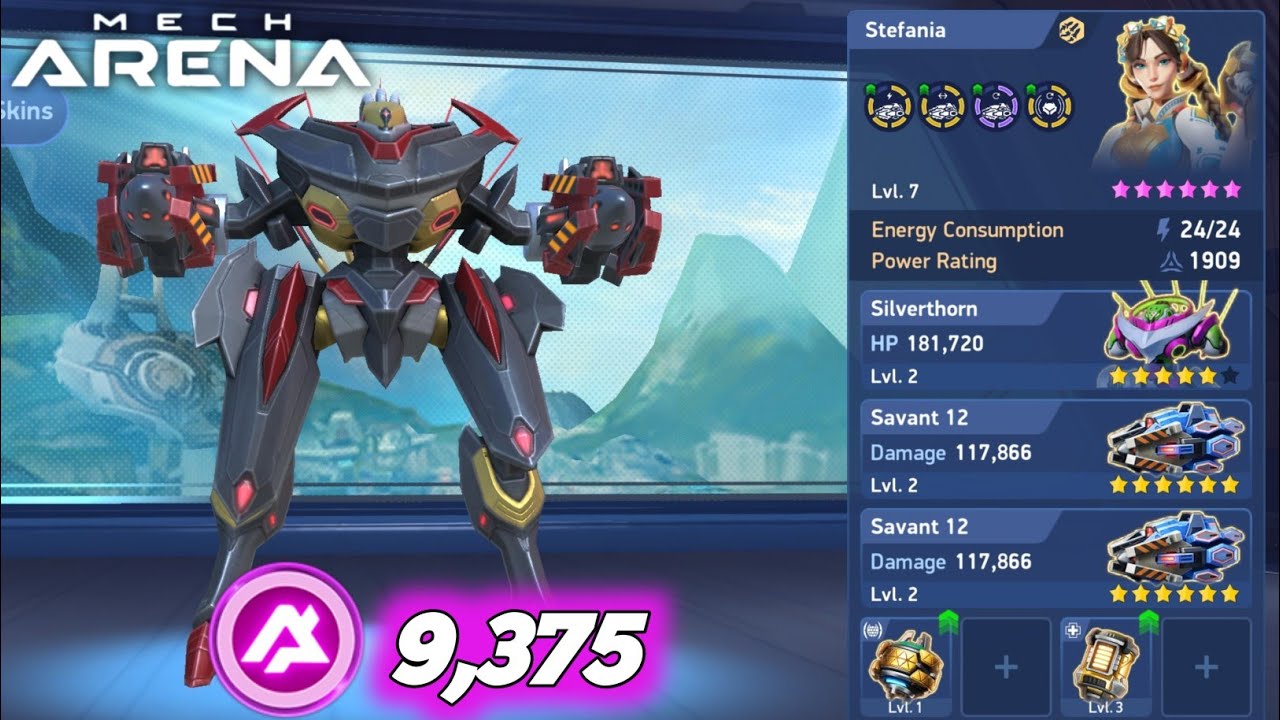 Finally Silverthorn Is Available In Gear Hub | Silverthorn and Savant Gameplay - Mech Arena 