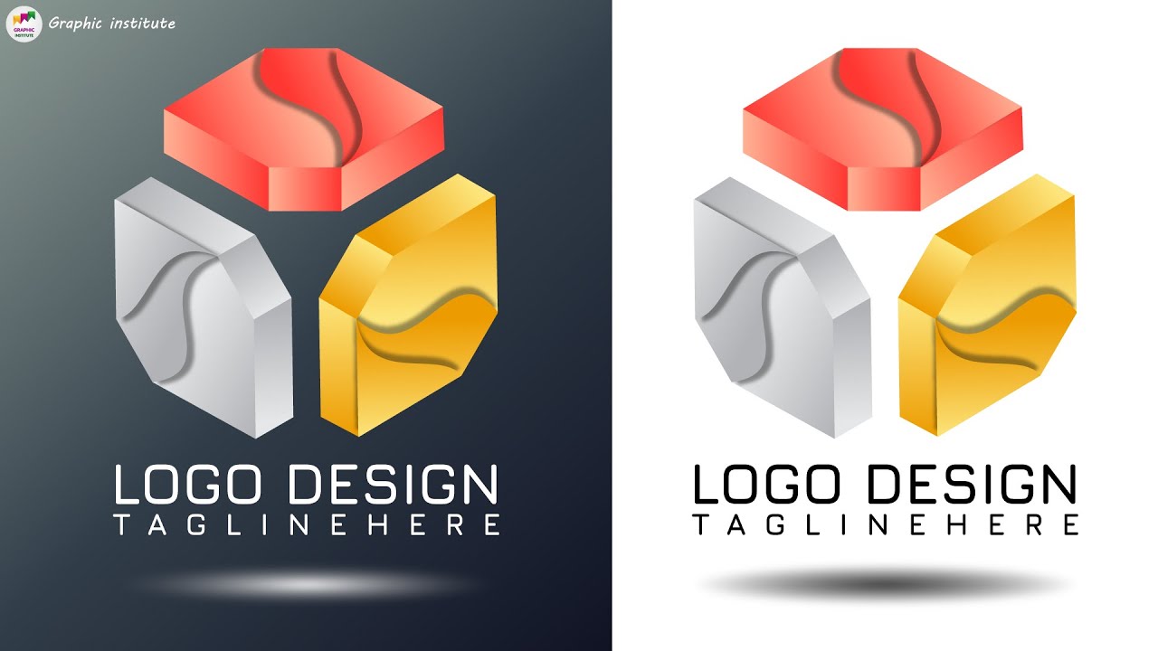 Simple and effective 3D logo design in adobe illustrator