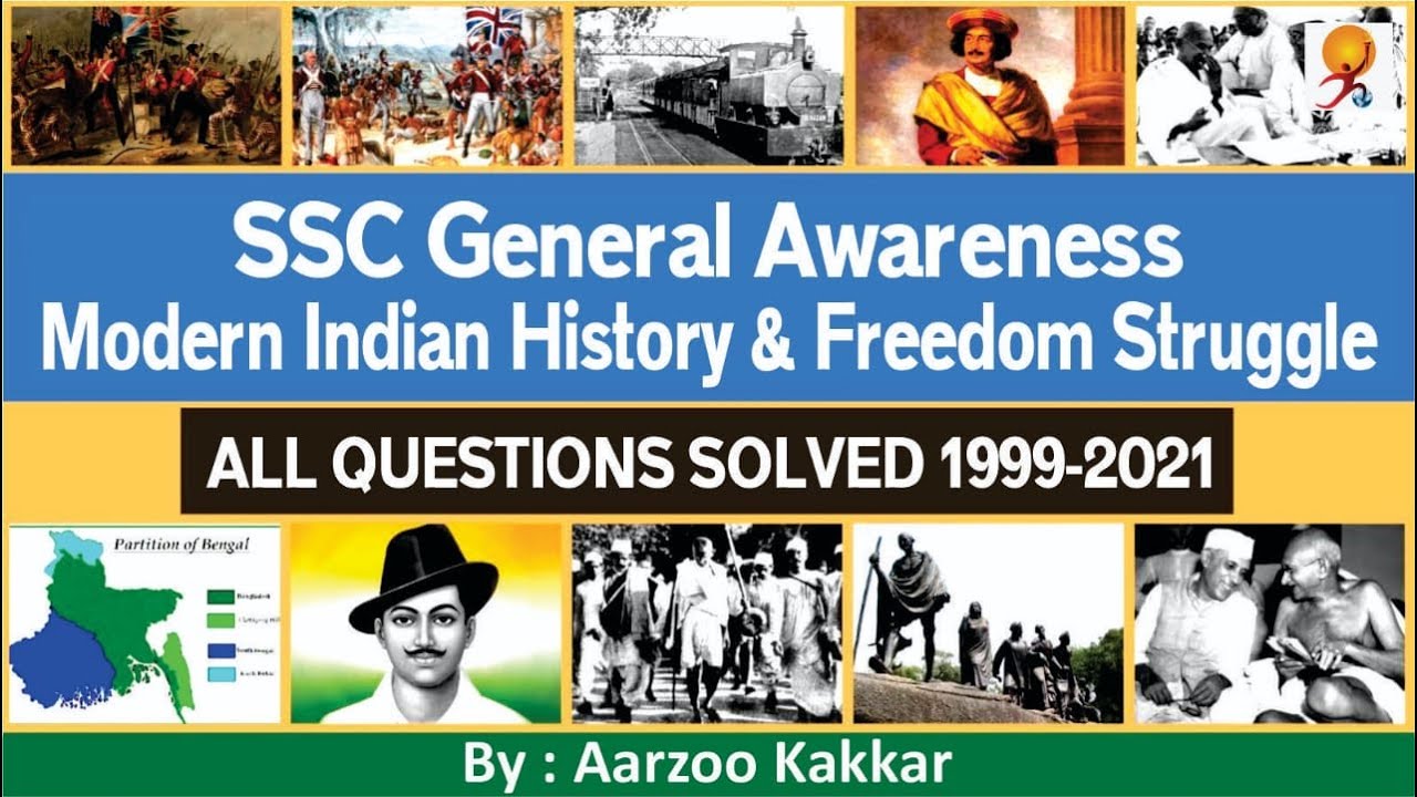 Modern Indian History all  Previous Year SSC GK questions in one Video