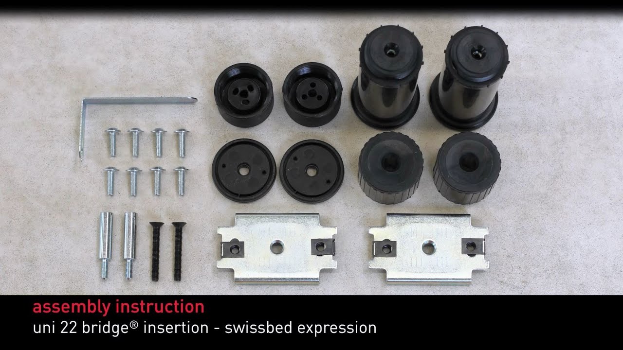 Swissflex assembly instructions - uni 22 bridge® insertion