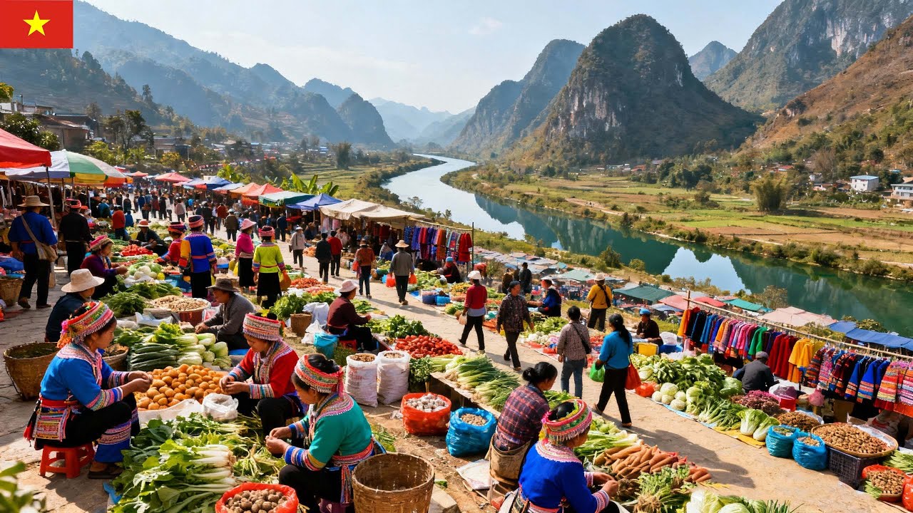 Vietnam's number 1 market, Bac Ha Market, is the most famous market on the border.