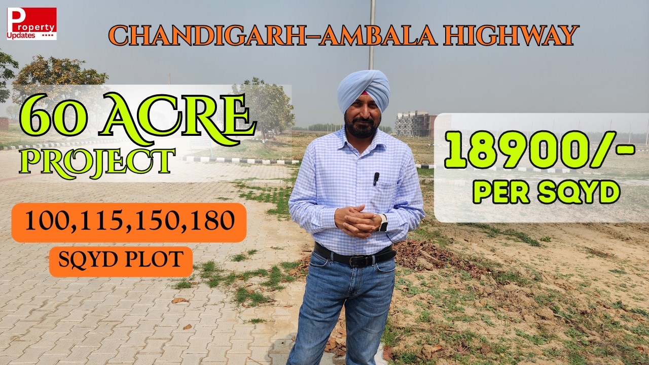60 Acre Premium Township | Plots on Chandigarh&ndash;Ambala Highway | Price ₹18,900/Sqyd |