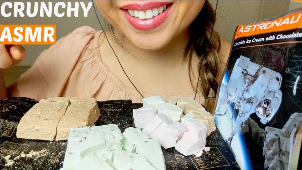 ASMR Freeze Dried ASTRONAUT Ice Cream 👩🏻‍🚀🍦🍨*No Talking* suellASMR