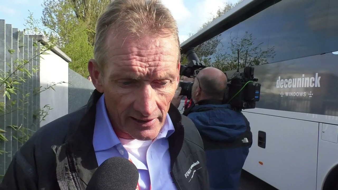 Adrie van der Poel - Interview at the finish - Paris-Roubaix 2025