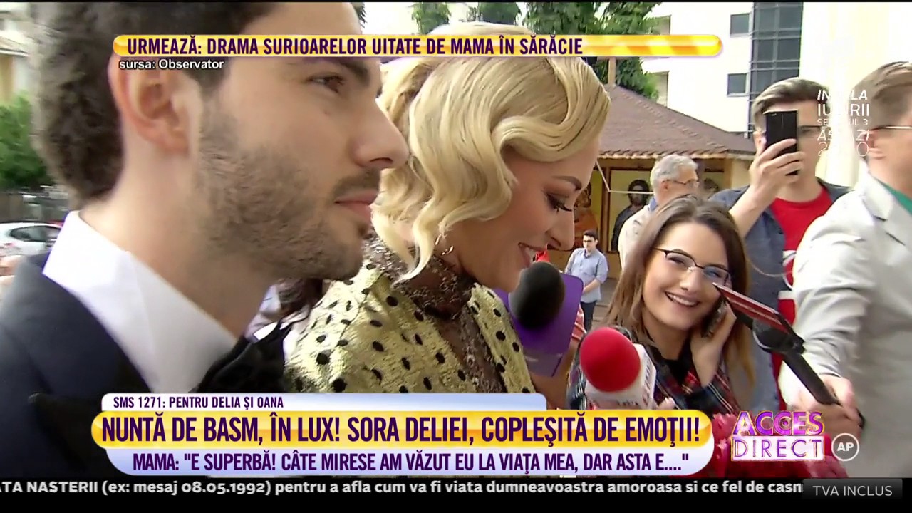 Nuntă de basm pentru sora Deliei! Oana a fost machiată chiar de mirele ei!