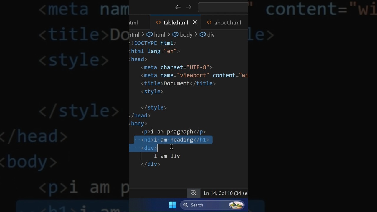 combine selectors in css #shorts #coding #programming #css