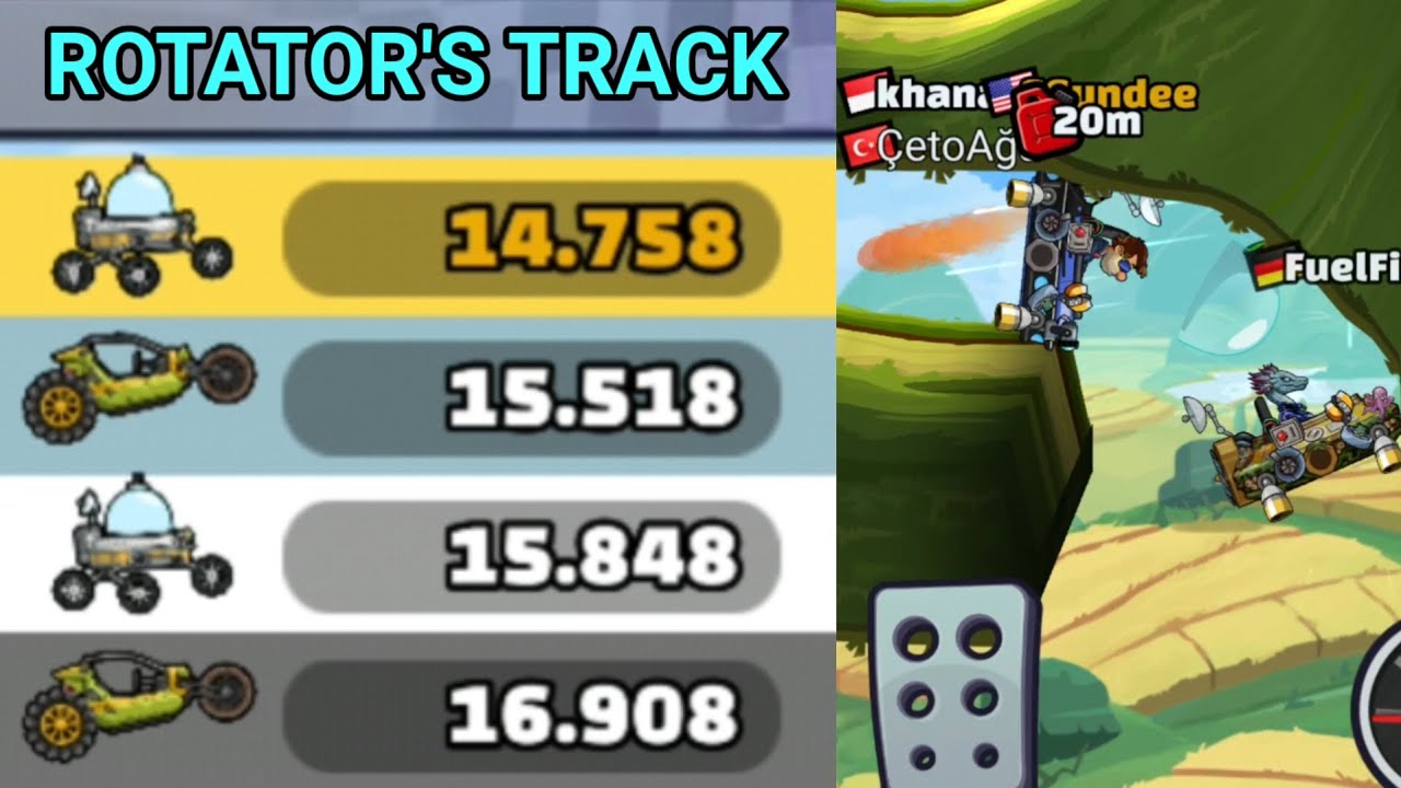 ROTATOR'S TRACK MAP IN COMMUNITY SHOWCASE - Hill Climb Racing 2