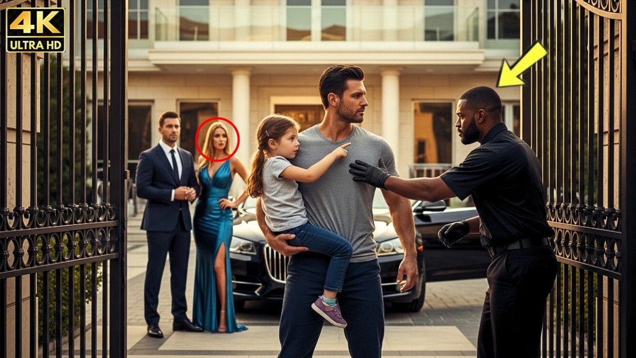 Security Blocked a Single Dad at His Own Mansion Gate — Then His Daughter Spoke One Sentence