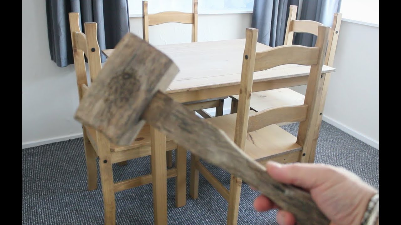 Corona Solid Pine Table & Chairs, unboxing & Construction RAWreview.
