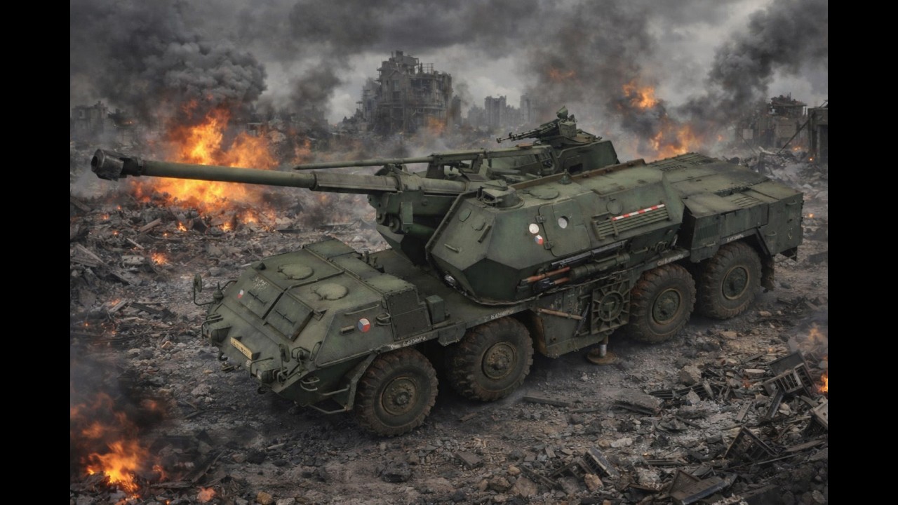 Paper model - Military equipment - ShKH vz. 77 Dana - by Temu (Sections 61.-70.) - 1:32, Part 11.