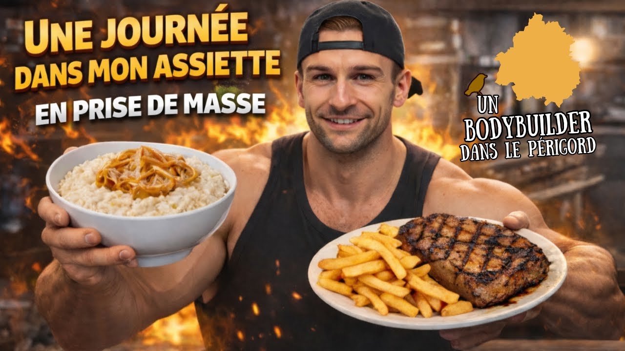 UNE JOURNEE DANS MON ASSIETTE EN PRISE DE MASSE !