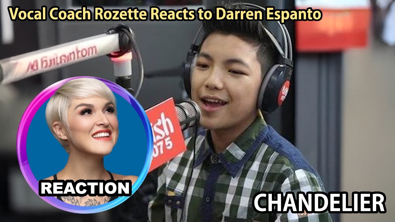 Vocal Coach Reacts to Darren Espanto - Chandelier LIVE on WishBus｜國外聲樂老師點評 #rozette #darrenespanto