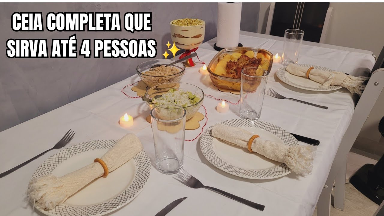 CEIA COMPLETA PARA 4 PESSOAS 120,00 REAIS - SARA BAXINHA